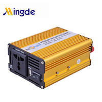 Power Inverter Portable 300W Modified Sine Wave DC 12V to 110V AC Off Grid Solar System with 2.1A USB Charging Port MD-L600
